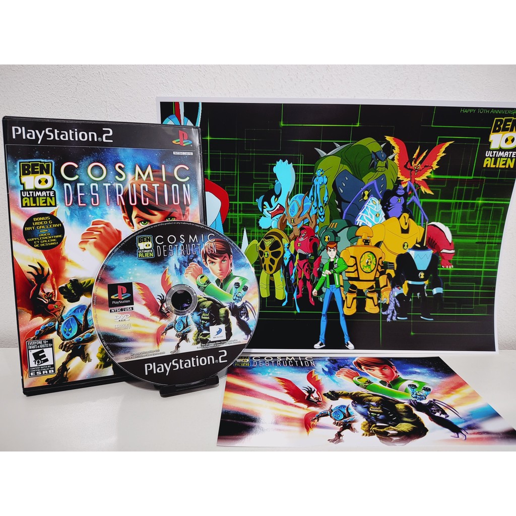 Ben 10 Cosmic Destruction com Poster / PS2