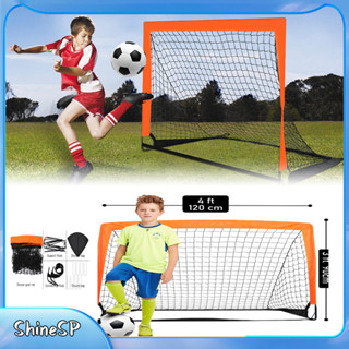 120*90*90cm Rede De Futebol Gol Dobrável Duplo P/ Infantil Portátil Novo em Oferta na Shopee