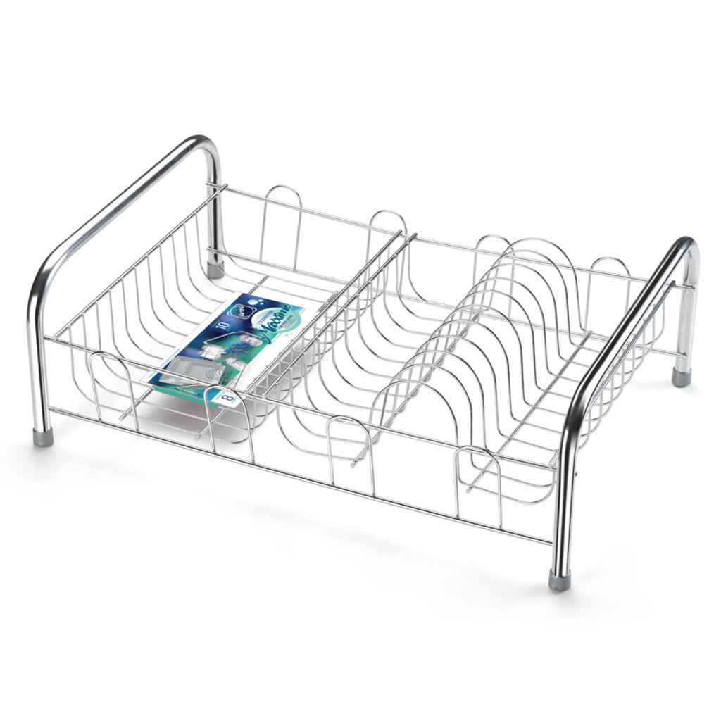 Escorredor Organizador De Louças Grande 10 Pratos 8 Copos e Talheres De Aço Cromado Maxximo Arthi em Oferta na Shopee