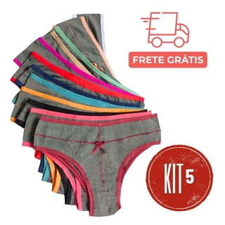 Kit Calcinha Pós Parto Confortável Cós Alto Mescla - Ana Original Afil