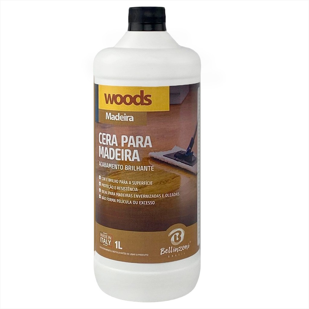 Cera Para Madeira Envernizada E Oleada Bellinzoni 1 Litro - Sinteco