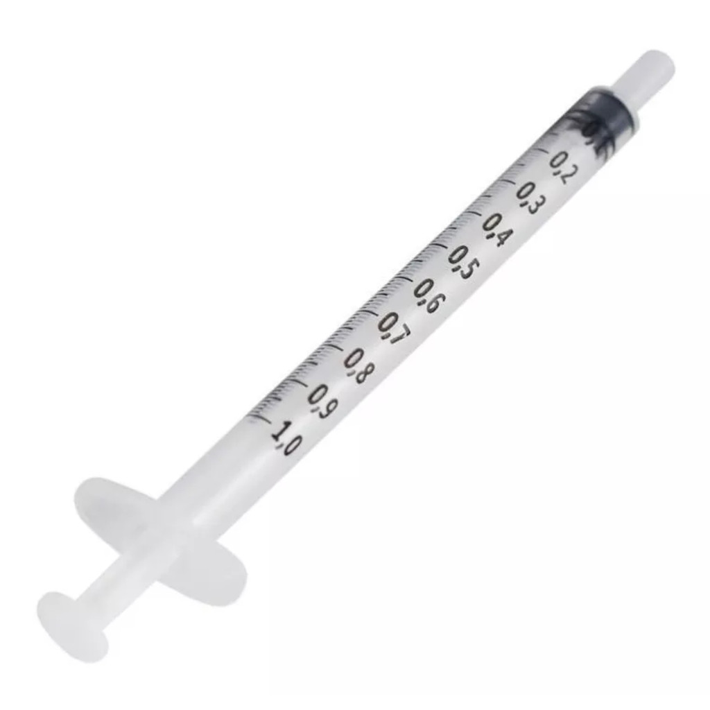 Kit C/100 Seringas SR 1ml Sem Agulha Bico Luer Slip | Uso em Insulina, Tuberculina, Botox