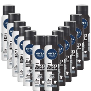 Kit 12 un Desod Aero Nívea Masculino Invisible B&W 150ml em Oferta na Shopee
