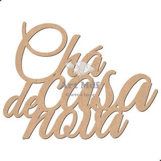 Letreiro Mdf Cha de Casa Nova Cor Crú Frase Painel Decorativo Festa Aniversario Decoração em Oferta na Shopee