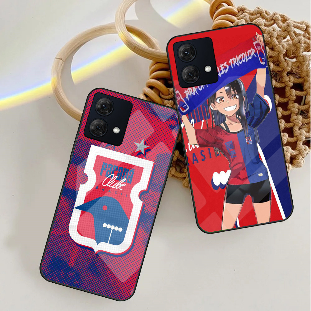 parana clube 01 Capa De Telefone De Vidro Para Motorola Moto G75 G55 G35 G24 G34 G54 G84 G85 G34 Borda 50 60 Pro