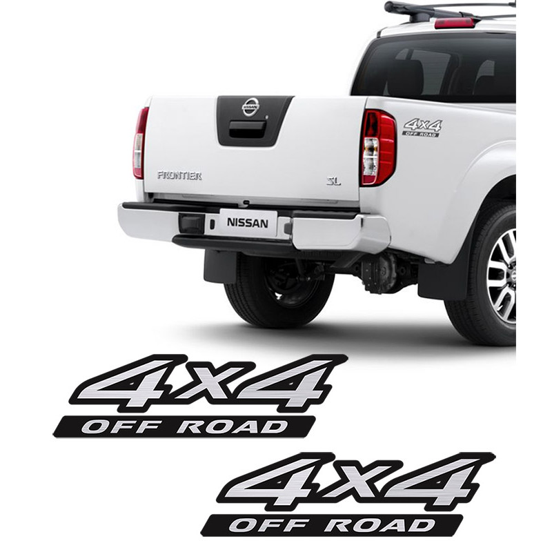 Par de Adesivos 4x4 Off Road Compativel Frontier 2009/2016 em Oferta na Shopee