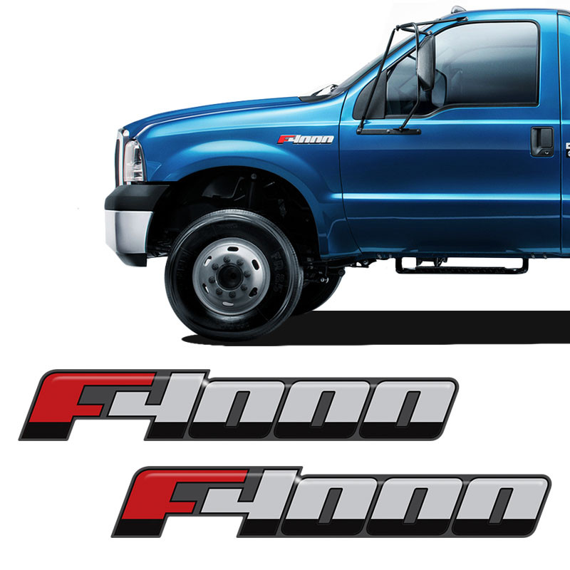 Emblema F-4000 2016/ Adesivo Lateral Resinado Ford - Par em Oferta na Shopee