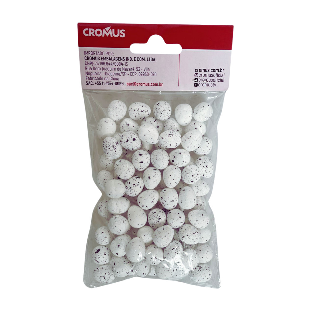 100 Mini Ovinhos Decorativos Branco Para Decoração Páscoa Cenário Enfeite Cromus em Oferta na Shopee
