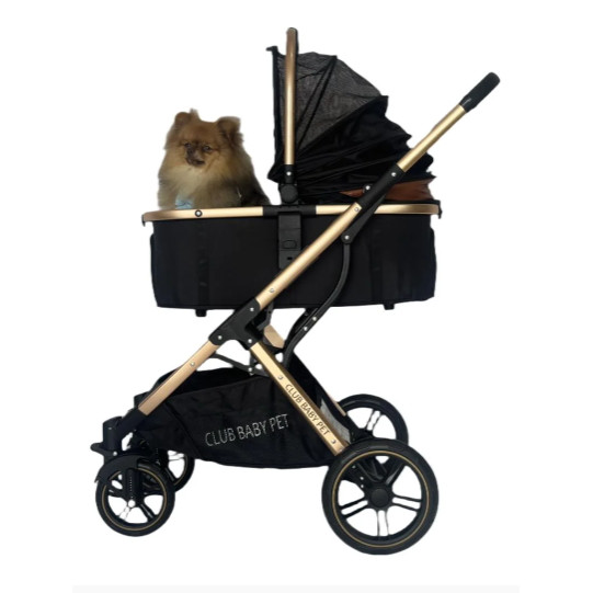 Carrinho Pet Europeu Unique Cães/gatos 3em1 Inmetro Preto em Oferta na Shopee