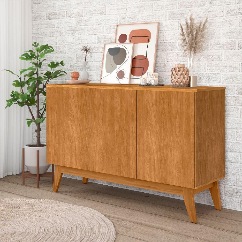 Buffet Aparador Sporting 3 Portas Nature - Home & Living