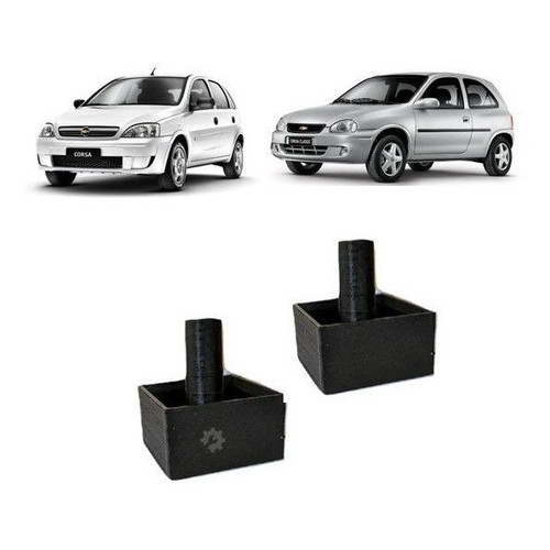 Par Pino Suporte Tampão Bagagito Corsa Hatch 2003/2004/2005