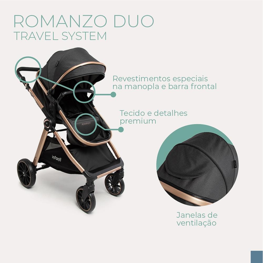 Carrinho Travel System Romanzo DUO - Infanti