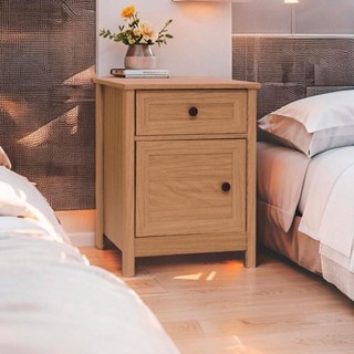 Mesa de Cabeceira Ditália DM-112 Carvalho em Oferta na Shopee