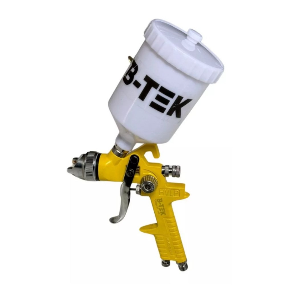 Maquina de Pintura Pistola Hvlp Profissional Automotiva Gravidade mais 1.4mm Bicos Bojão 600ml