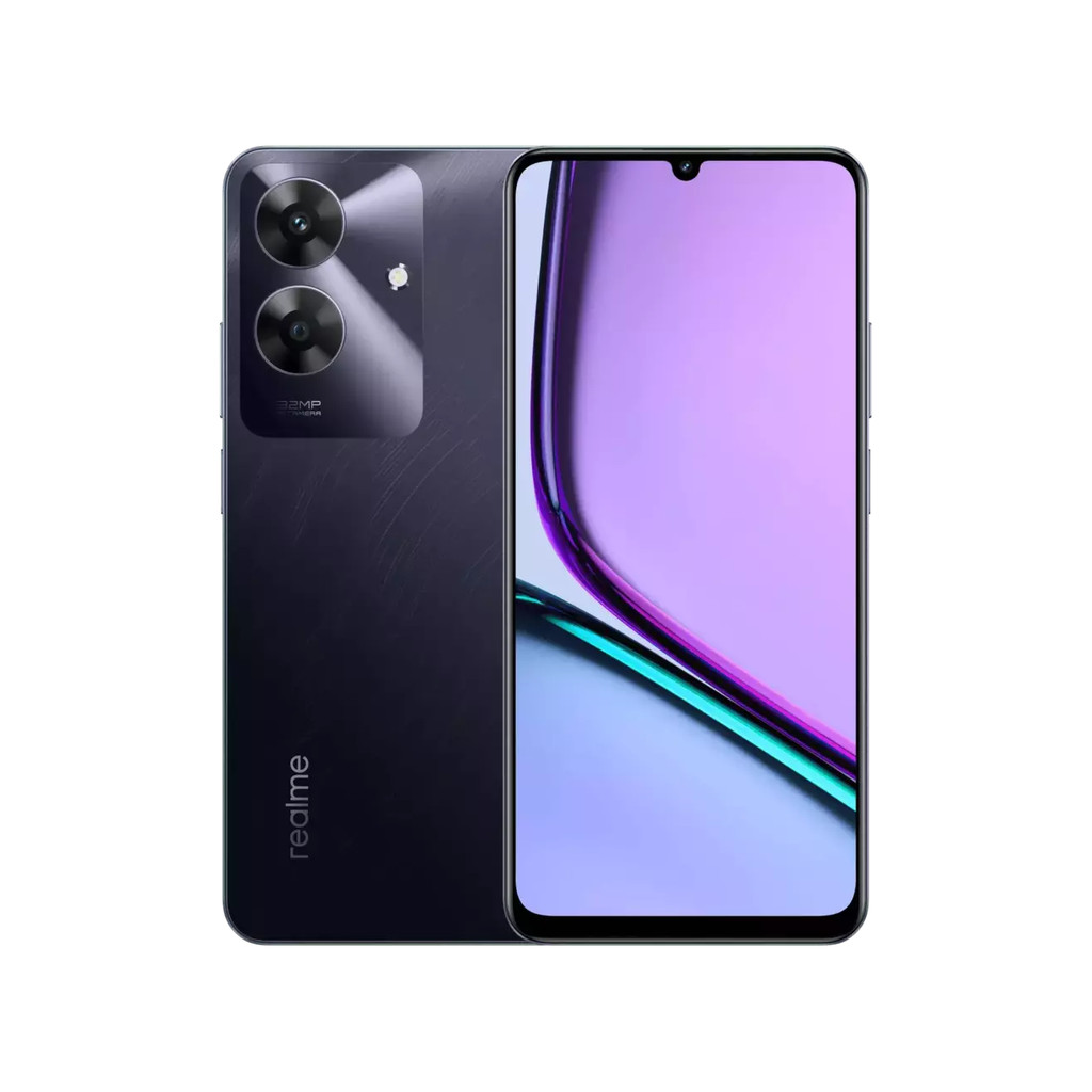 Smartphone Realme Note 60S 128GB, 4G LTE, 4GB RAM, Câmera 32MP, Dual SIM, Tela 6.74" - Preto