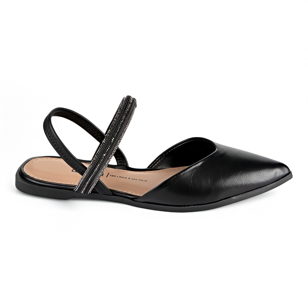 Sapatilha Dakota Slingback Bico Fino Conforto Feminina Macia Original - Women Shoes