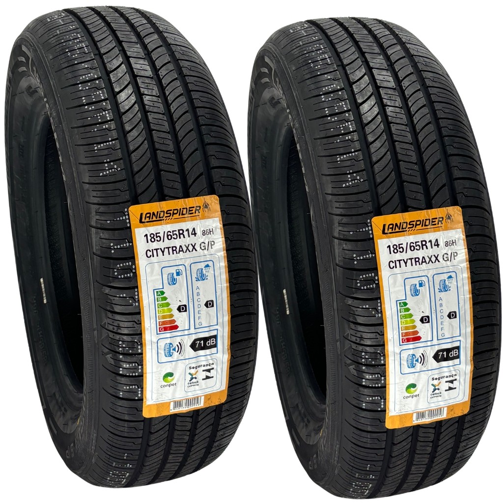 KIT 02 PNEUS 185/65R14 LANDSPIDER 86H CITYTRAXX GP ARO 14 FIESTA PALIO ONIX ARGO GOL em Oferta na Shopee