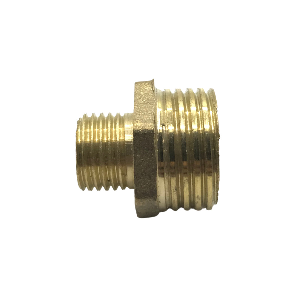 Niple redução adaptador conexão latão 1/2 - 1 rosca bsp