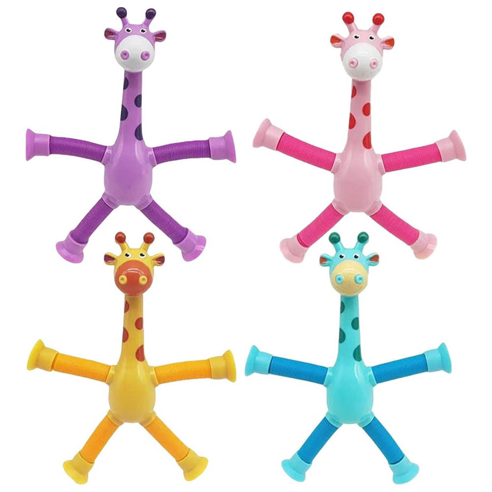 BRINQUEDO GIRAFA ESTICA PUXA E GRUDA ANTI ESTRESSE 3 UNIDADES
