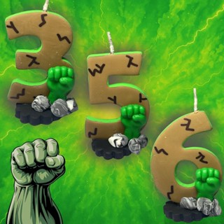 Vela Biscuit Personalizada Hulk Porcelana Fria Bolo de Aniversario em Oferta na Shopee