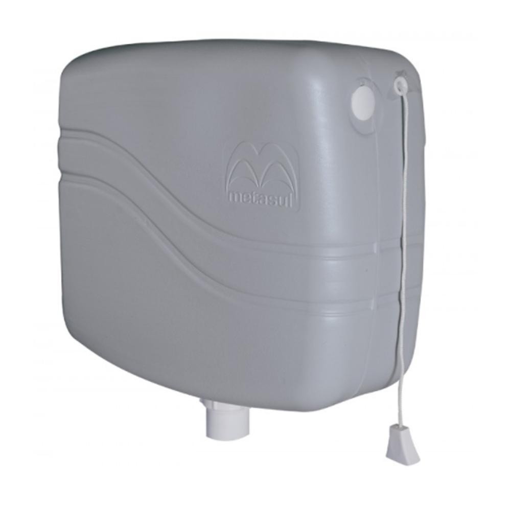 Caixa De Descarga Metasul 9 Litros Cinza Claro em Oferta na Shopee