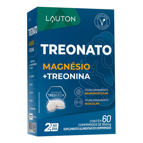 Treonato Magnésio + Treonina (clinical Series) - Lauton Sabor Sem Sabor em Oferta na Shopee