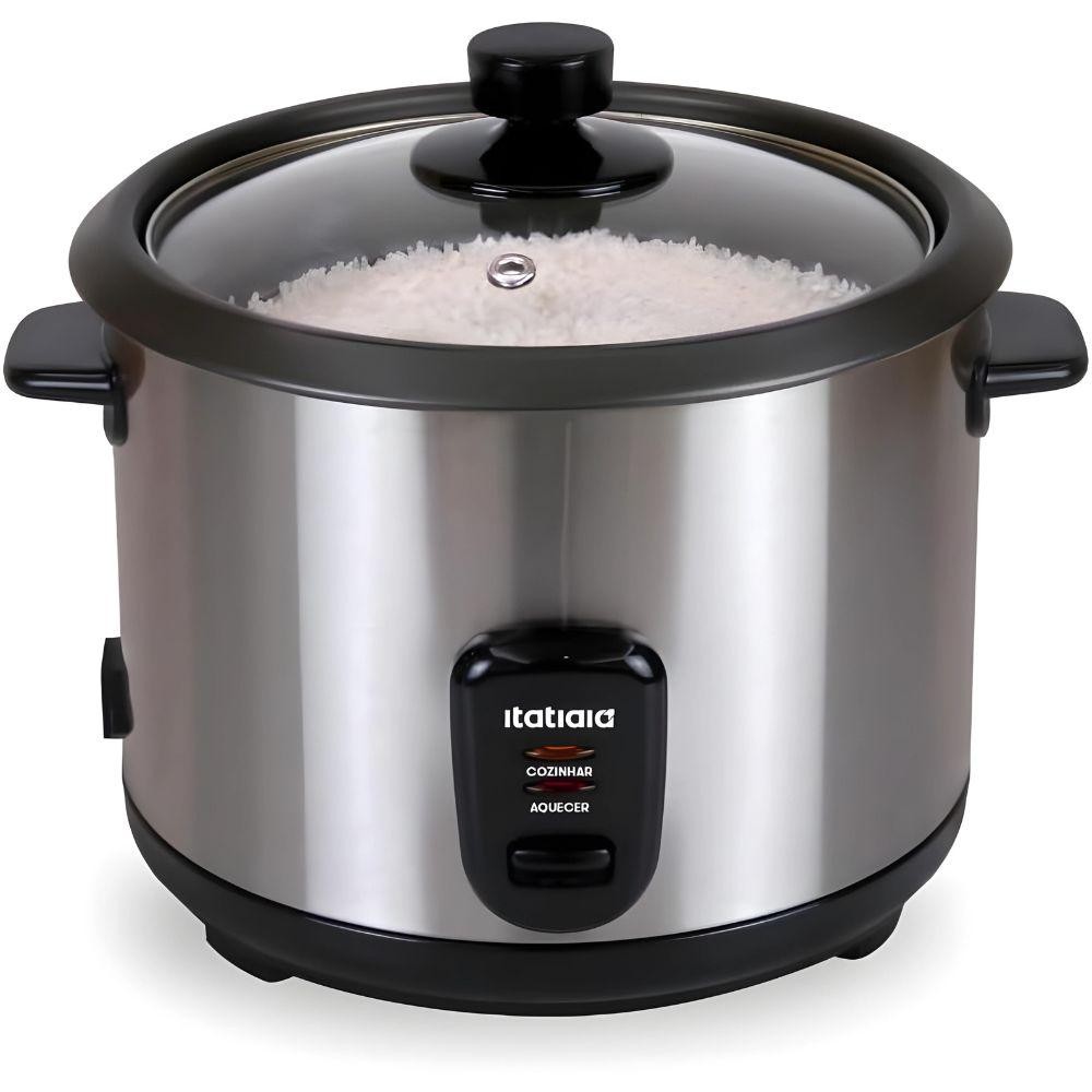PANELA ELETRICA ARROZ ITATIAIA 8 XICARAS 1,5L 127V 500W INOX