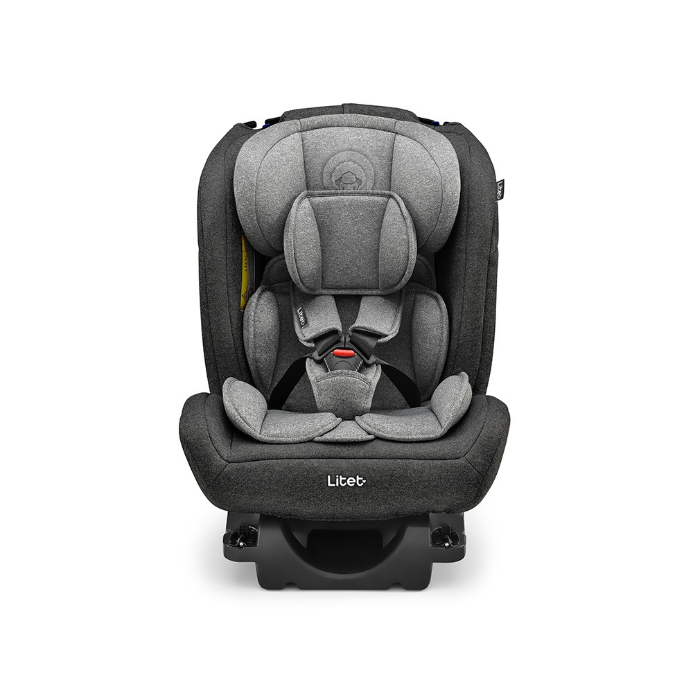 Cadeira para Auto 0-36Kg Isofix Litet All Stages Fix 2.0 Preta e Cinza - BB452 - Mom & Baby