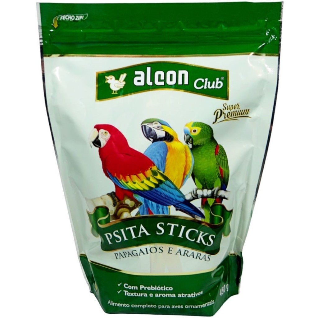 Alcon Club Psita Sticks 450g Super Premium Para Papagaios E Araras