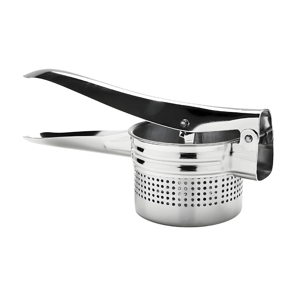 Espremedor De Batatas Manual Profissional Em Aço Inoxidável Grande Receitas Cozinha Resistente