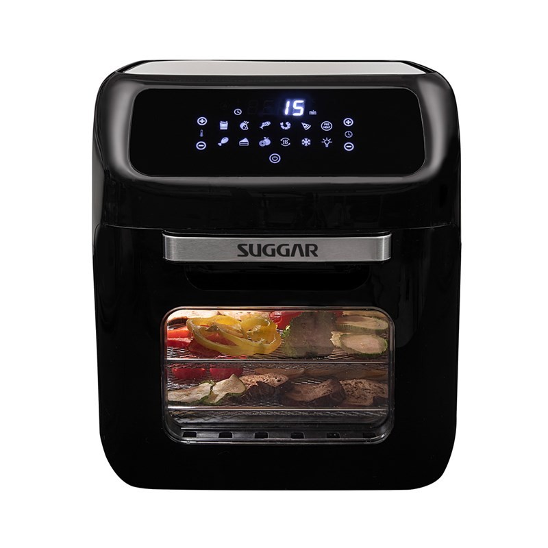 Fritadeira Air Fryer Oven 12 Litros Preto Suggar em Oferta na Shopee