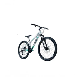 Bicicleta Viking Aro 26 Freeride Câmbio Shimano Branco Verde