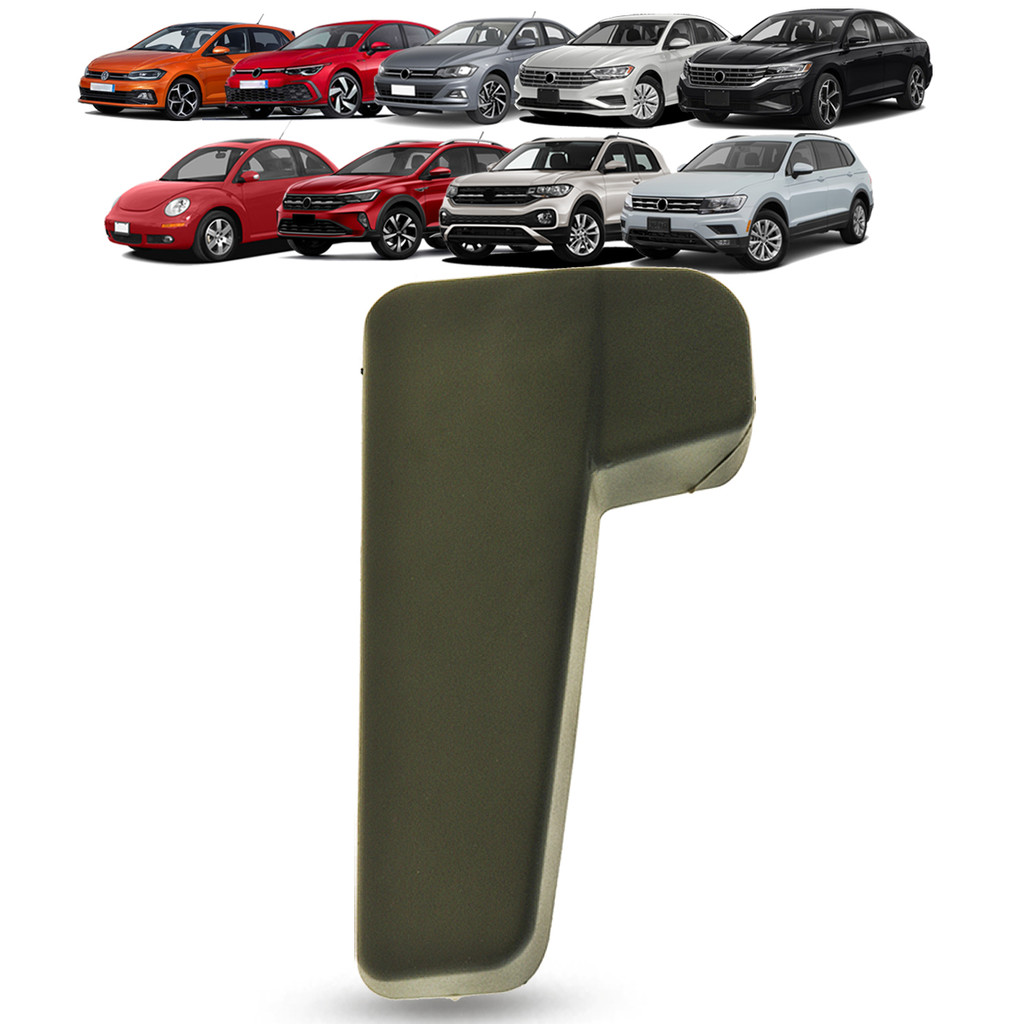 Maçaneta Puxador de Abertura do Capô sem Base Cinza Volkswagen Fusca Golf Jetta Nivus Passat Polo T-Cross Tiguan Virtus