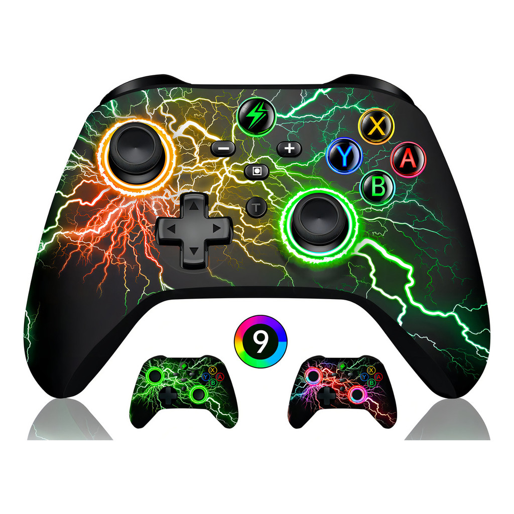 Controle Sem Fio Para Pc Nintendo Switch Android Ios Led Rgb