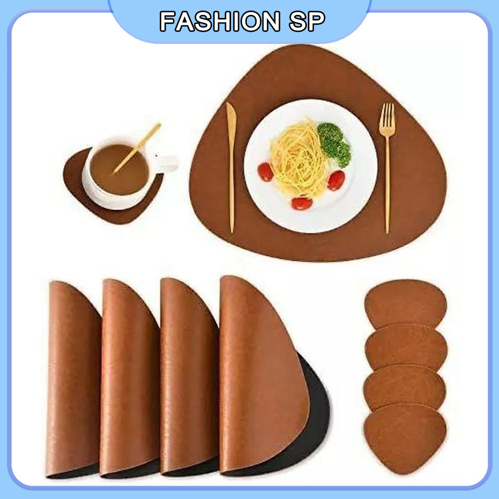 5 Unidades Jogo Americano Couro + Frete Grátis