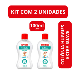 Kit c/2 Colônia Infantil Huggies Extra Suave 100ml em Oferta na Shopee