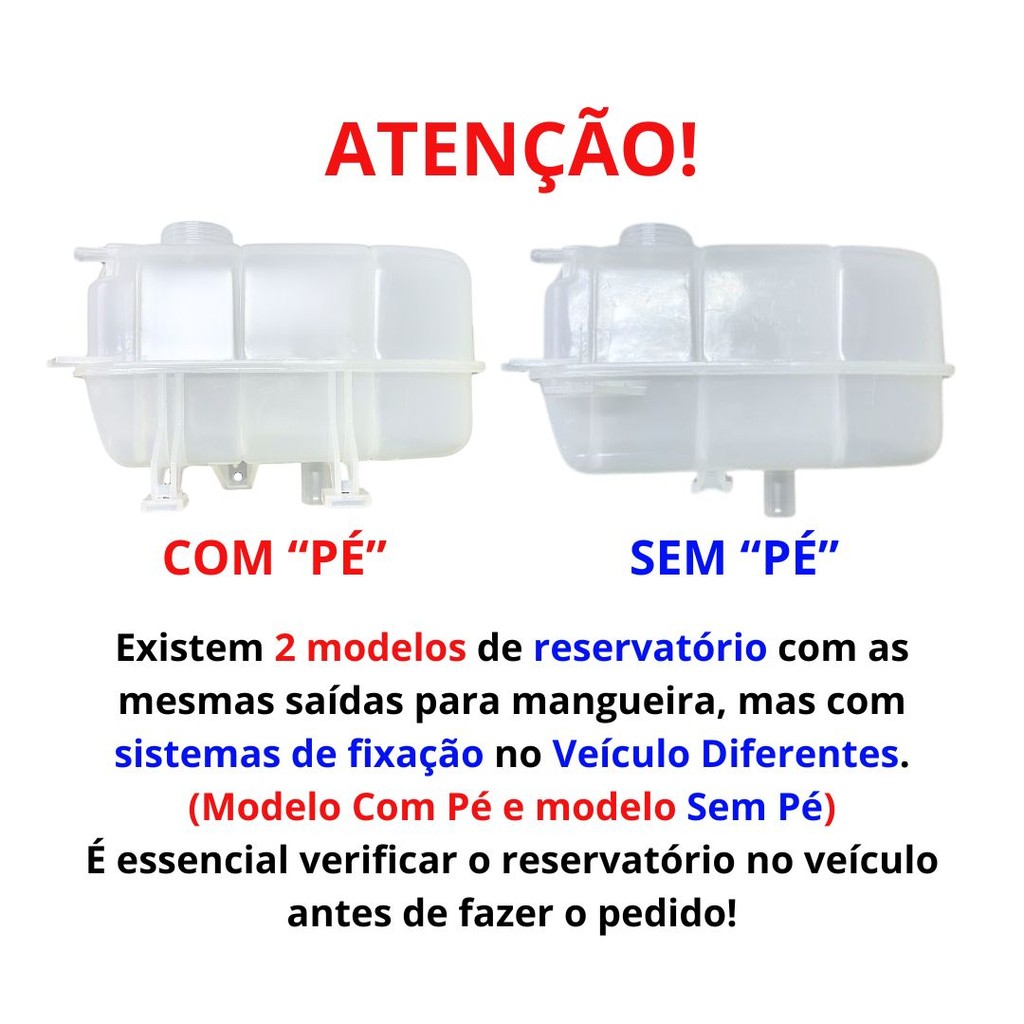 Reservatorio De Agua Do Radiador Para Fiat Strada 2002 Todos Modelos Com Sistema Behr — imagem 2 de 2