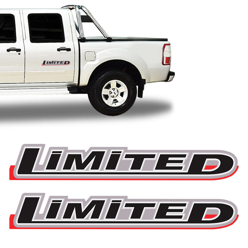 Par de Adesivos Ranger 10/12 Limited Emblema Lateral Preto em Oferta na Shopee