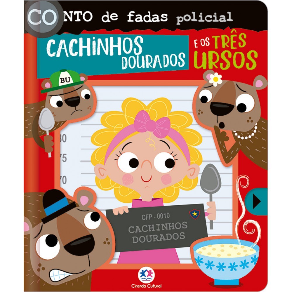 Livro Cartonado Conto de fadas policial - Cachinhos Dourados e os - Books & Magazines