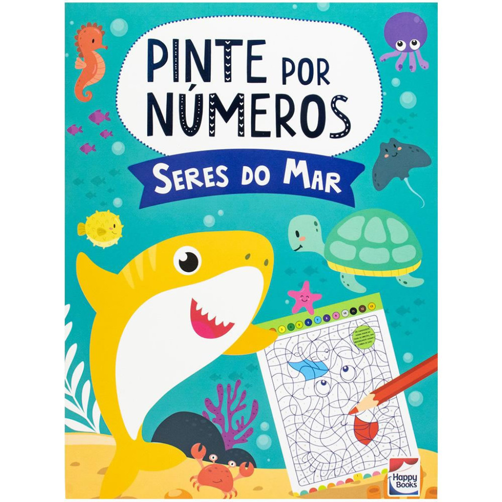PINTE POR NÚMEROS SERES DO MAR