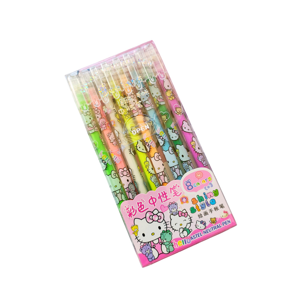 Conjunto de canetas com tinta fluorescentes da Hello Kitty em Oferta na Shopee