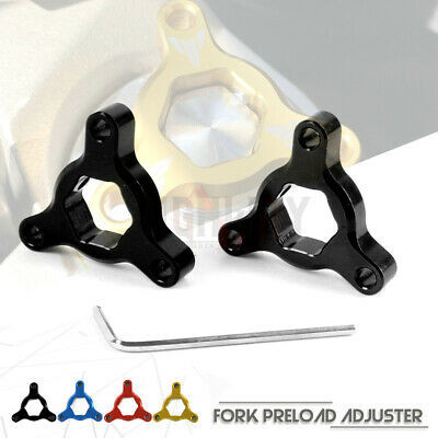 17MM Concours Motocicleta CNC Alumínio Suspensão Garfo Pré-Carga Ajustador Para BMW S1000RR S 1000 RR 1000RR 2010-2018ac