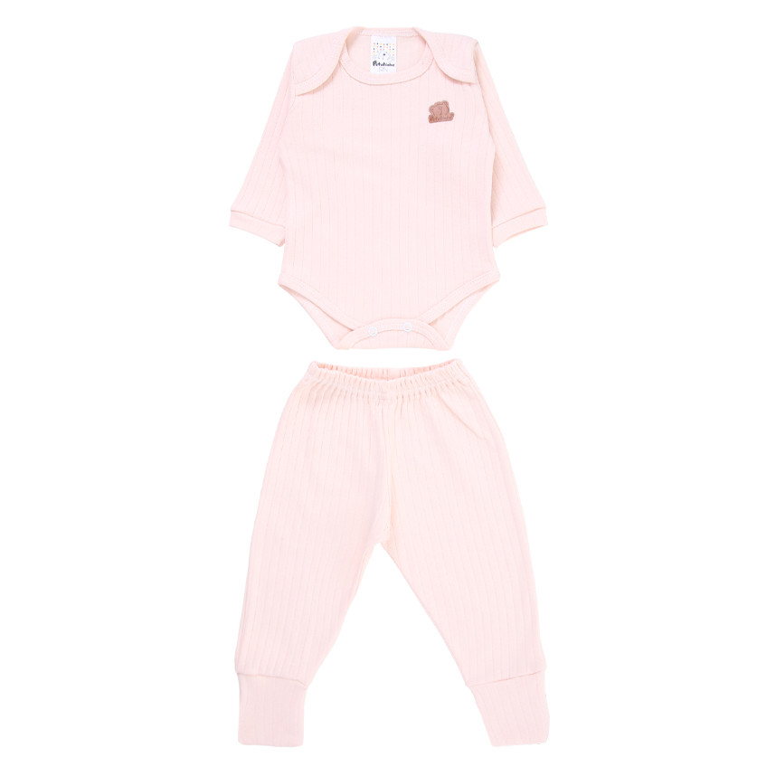 Conjunto Bebê Petutinha Menina Básico 100% Algodão - 2 Peças