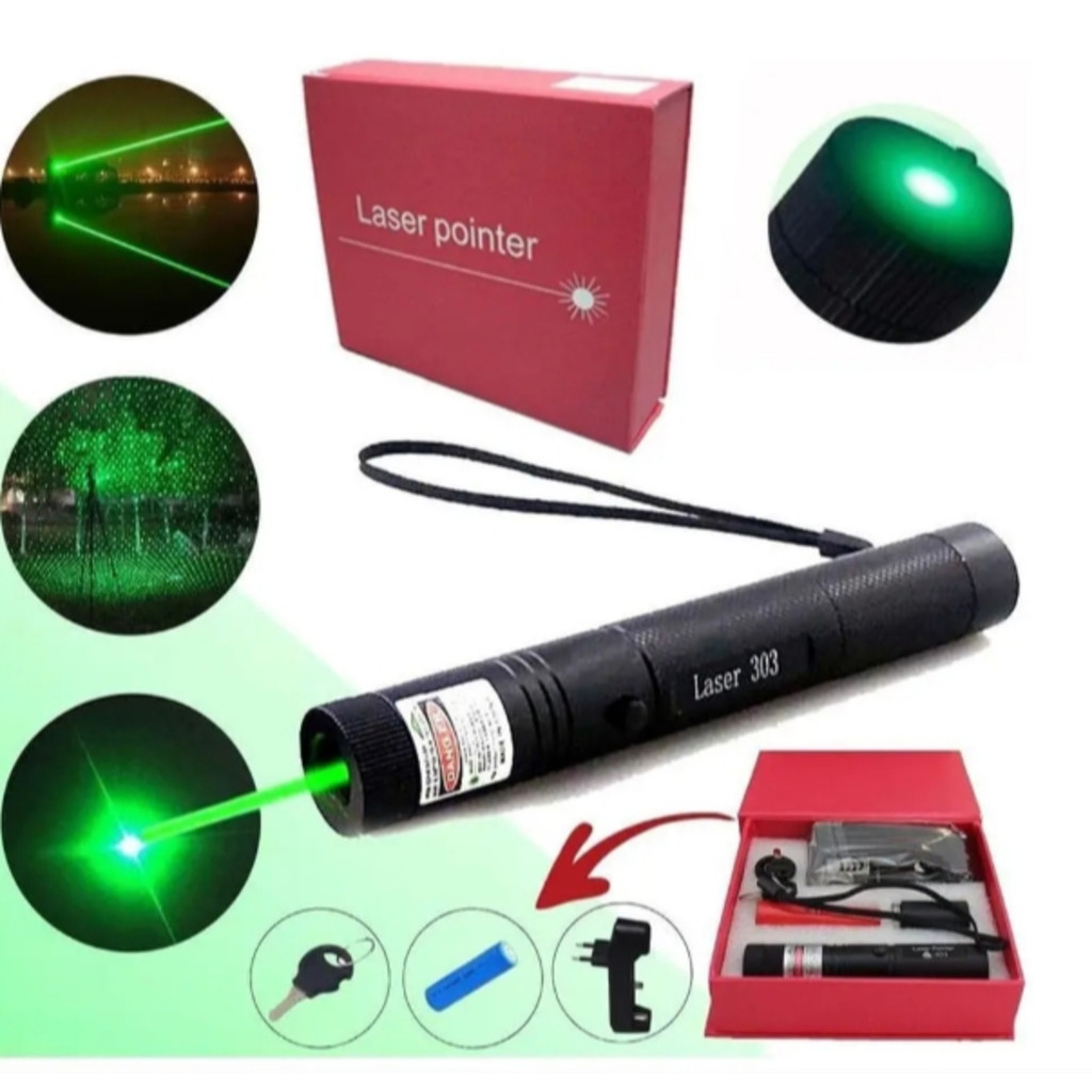 Caneta Laser Pointer Verde Ultra Forte Alcance 50km em Oferta na Shopee