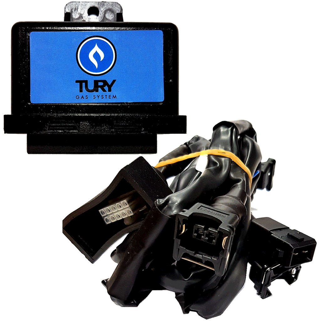 Emulador T54 A 4 Bicos Injetores com Chicote Conectores TURY GAS