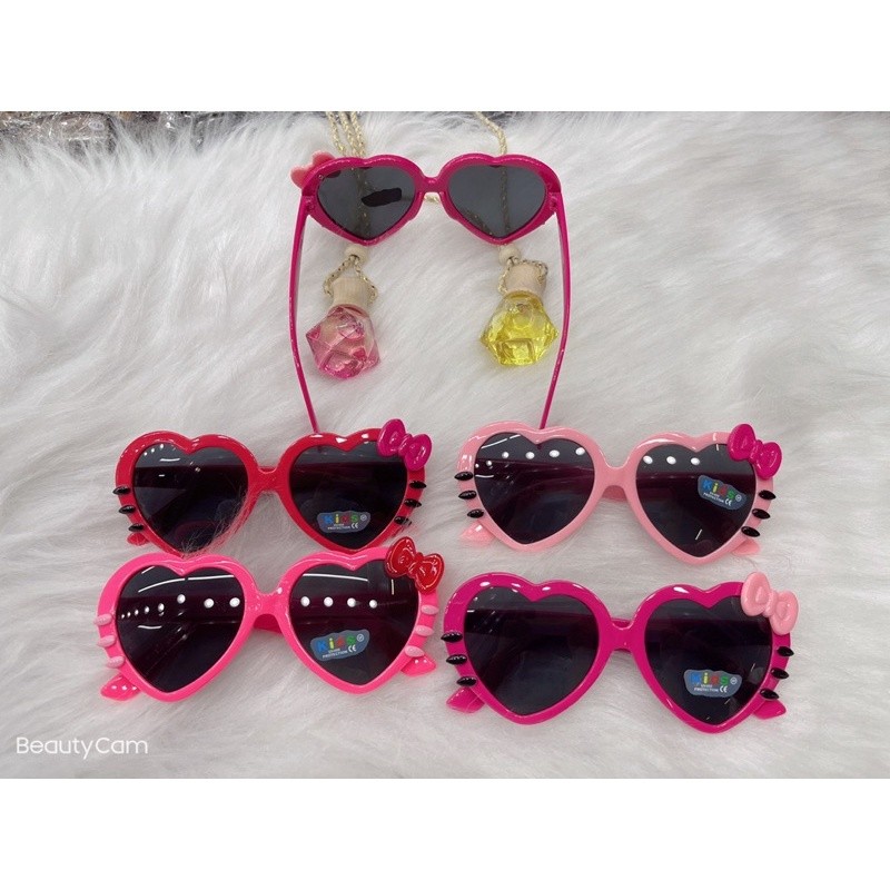 Óculos de Sol Infantil Hello Kitty Criança Menina e Menino Com Proteção Solar UV400 Estilo Para Crianças