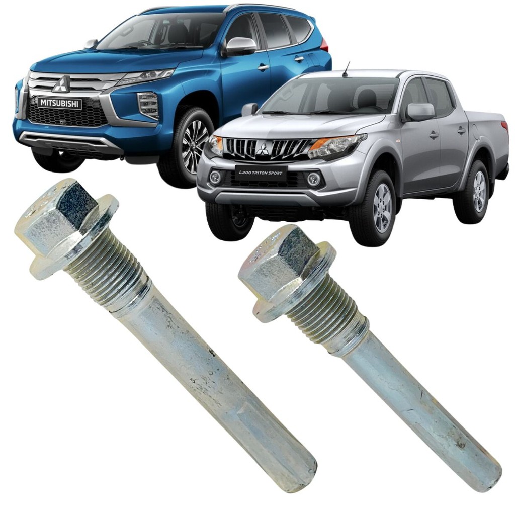 KIT 2 PINO GUIA PARAFUSO PINÇA FREIO DIANTEIRO L200 TRITON PAJERO SPORT OUTDOOR G4 2.4 DIESEL APÓS 2021 (1 LADO)