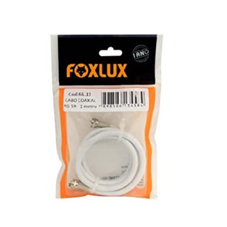 Cabo Coaxial Rg 59 1 Metro Foxlux em Oferta na Shopee