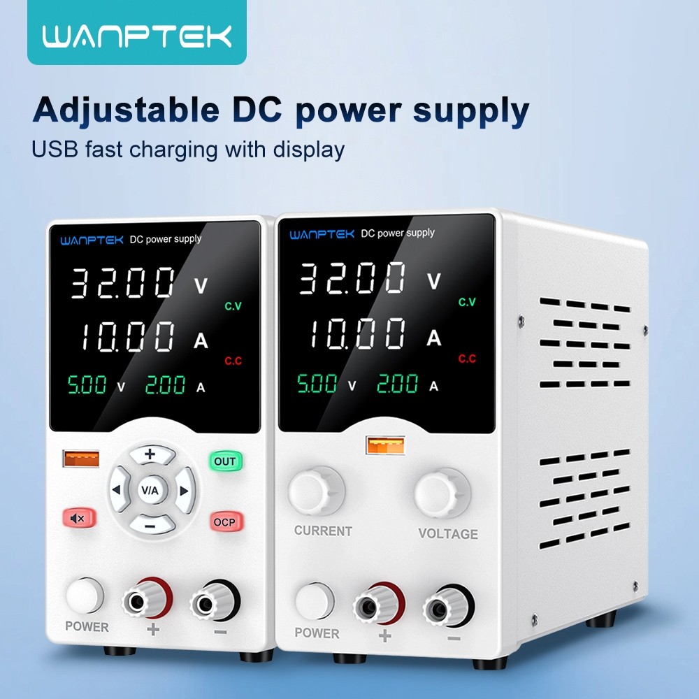 Fonte de Bancada Wanptek GA3010 32V 10A 320W 4 Dígitos Branco em Oferta na Shopee