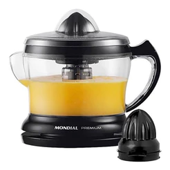 Espremedor Elétrico Mondial Turbo Citrus Premium 1,25L 30W Preto 127V